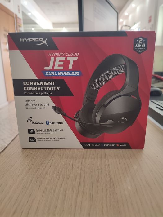 Auscultadores Gaming Dual Wireless HyperX Cloud Jet