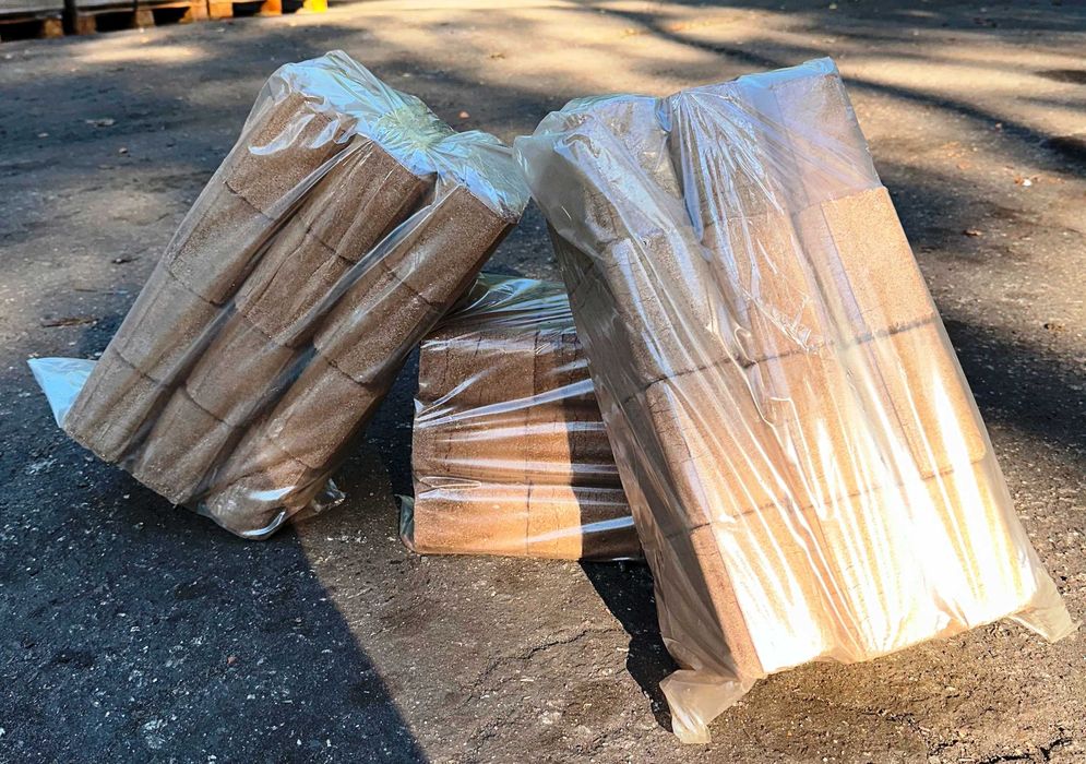 Brykiet Bukowo - Dębowy, 10kg, Dowóz, Brykiet drzewny, Brykiet