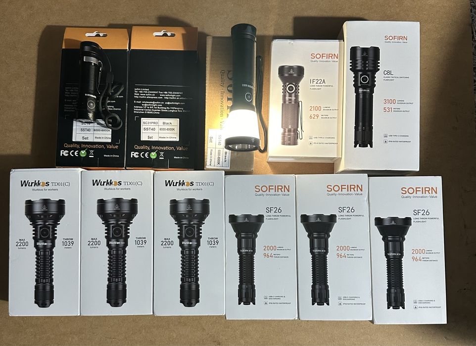 Налобний ліхтар Sofirn HS41 з АКБ 21700 usb type-c QC2.0