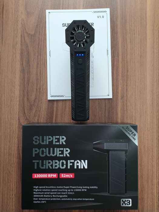 Турбо Вентилятор Оригінальний X3 VIOLENT TURBO FAN 130000rpm,52m/s