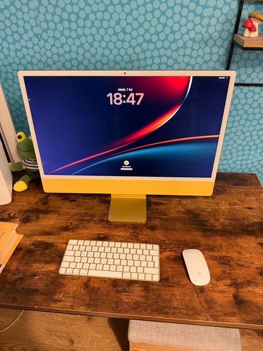 Imac 24 m3, 16gb RAM, 512gb SSD, złoty