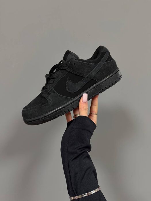 36-45 р кросівки NIKE SB DUNK NUBUCK Full BLACK