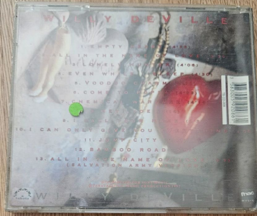 CD Willy Deville - Backstreets of Desire
