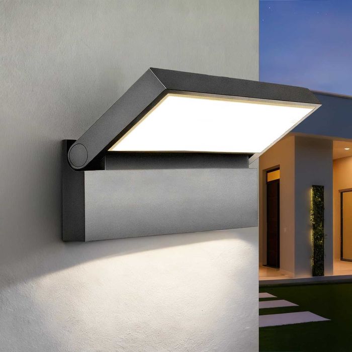 Aluminiowa lampa zewnętrzna LED EBION 18W 4000K, wodoodporna, IP54