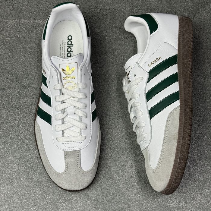 Білі шкіряні кросівки адідас Adidas Samba JH8797 ОРИГІНАЛ 100% 42 р