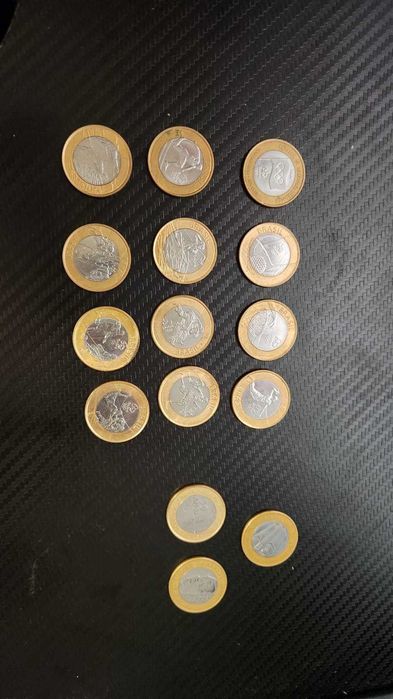 Coleção de moedas únicas e raras do Brasil