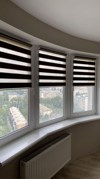 Монтаж ролет, жалюзі, москітні сітки, плісе, анвіси, Рулонні штори