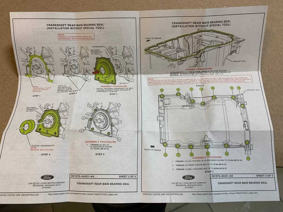 Прокладки, ущільнювач ГБЦ Ford Mustang, Explorer, Lincoln MKC 2.3 Eco