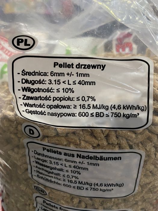 Pellet pelet pellety OLCZYK 6mm cena za 1000 kg certyfikowany opał Bełk
