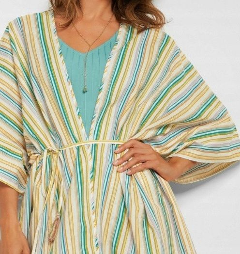 B.P.C plażowe kimono w paski 36/38.
