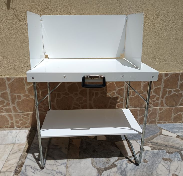 Mesa de fogão portátil para campismo