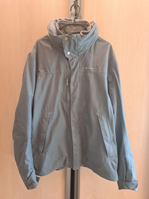 Męska kurtka 3w1 Quechua rozm 2XL - 176 cm oliwkowa. Stan bardzo dobry