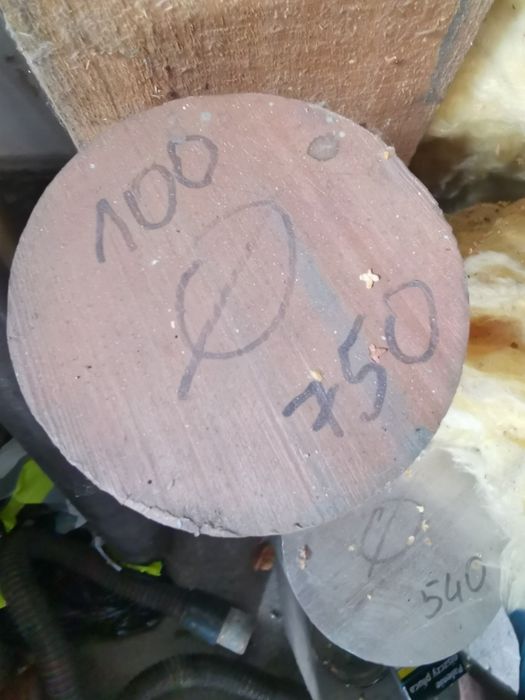 Pręt miedziany wałek FI 100 75 cm