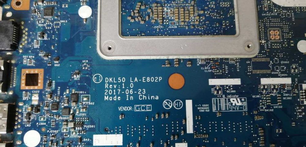 Материнська плата HP 250 G6 DKL50 LA-E802P Rev1.0 Core i3-7020U 2xDDR4