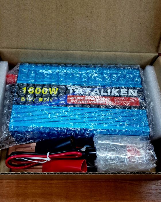 Tataliken 1600W 12V — Інвертор Чистий Синус для котла та холодильника | перетворювач напруги

Так можна?