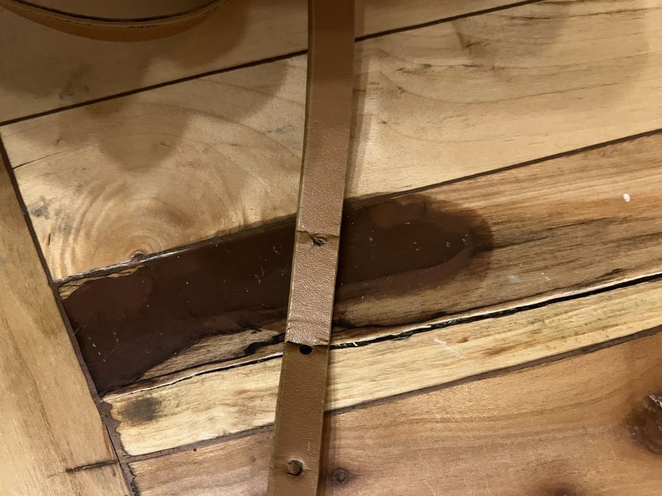 Pasek cienki brązowy