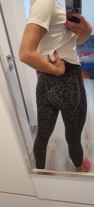 Legginsy M szare