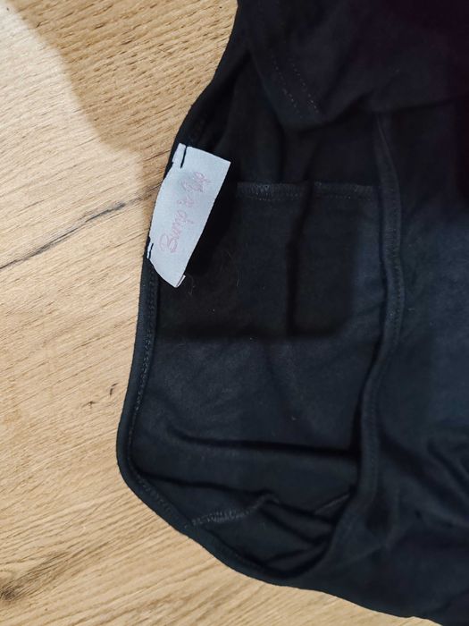 Czarna wygodna sukienka ciążowa midi Bump&up roz 54/56 wiskoza/elastan