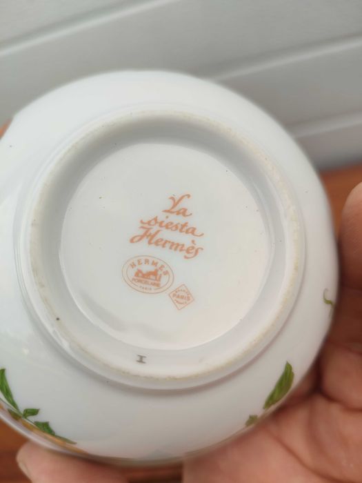 Porcelanowe miski HERMES Paris - Zestaw 2 sztuk - Ekskluzywne - Q