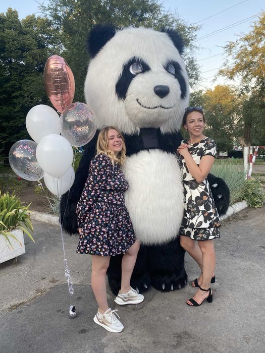 Панда вітання поздравление заказ  большая ЗП Запорожье