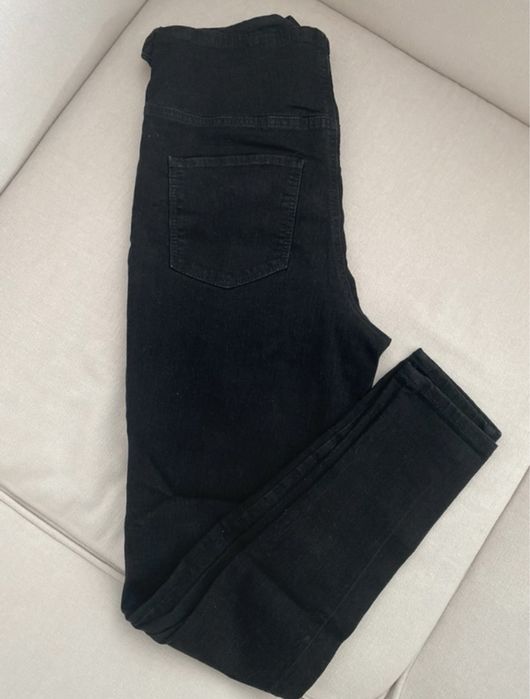 2x Spodnie ciążowe dresy i jeansy H&M rozm L