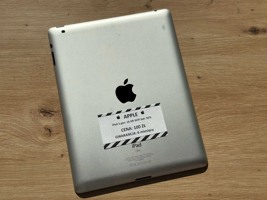 Tablet Apple iPad 2 gen. 16GB Wi-Fi – bat: 93% – GW 6M