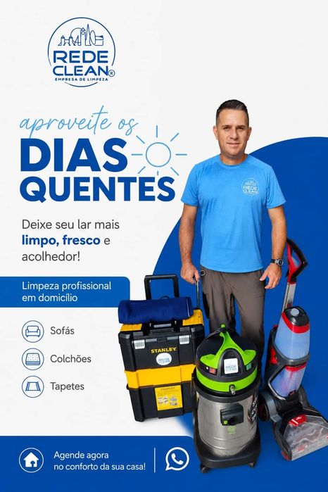 Higienização profissional de sofás, colchões e tapetes.