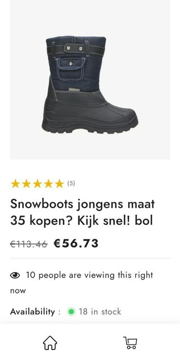 32, 34. Snowboots jongens, зимові сапожки дитячі, взуття для дітей