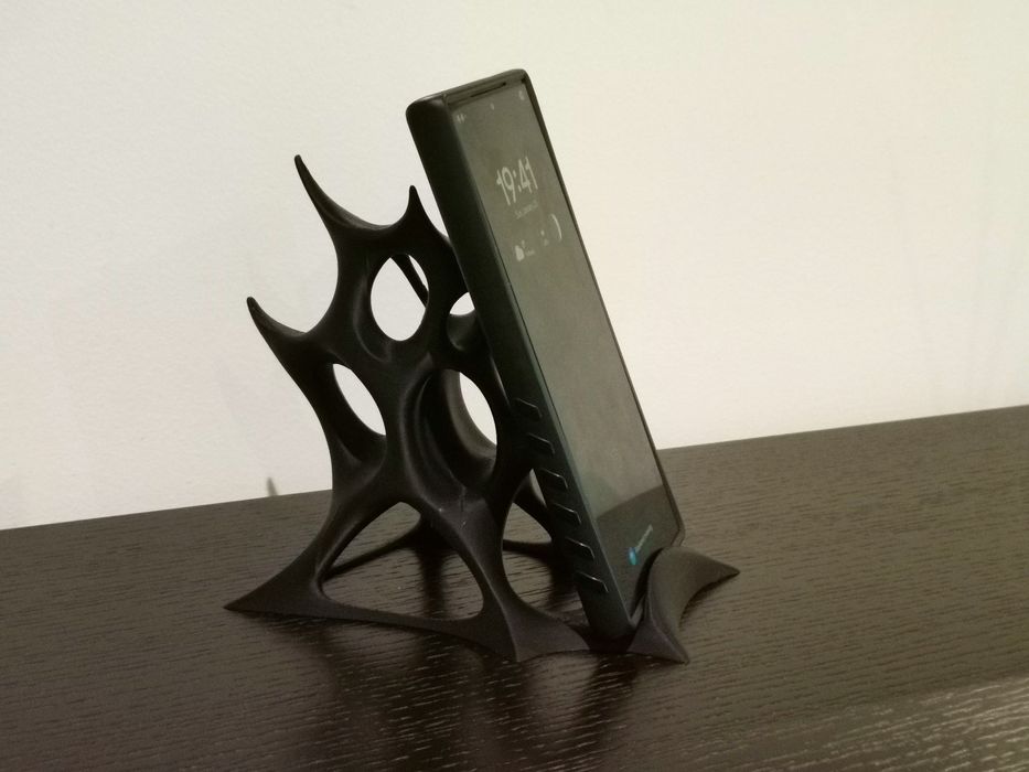 Suporte Telemóvel Orgânico Preto