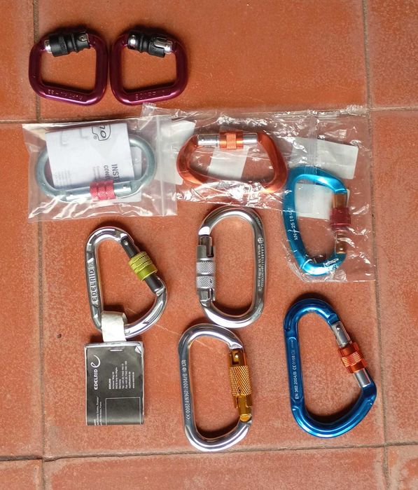 Mosquetao Aço ou Aluminio para escalada - suspensão - arborismo