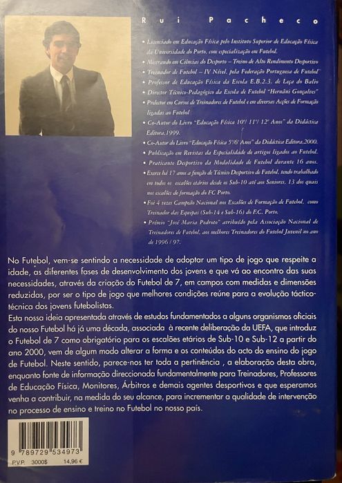 Livro o ensino do futebol 7 - iniciação ao futebol de 11 - Rui Pacheco