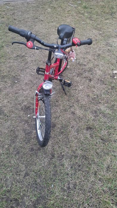 Rower dziecięcy koła 20" czerwony Wefa.