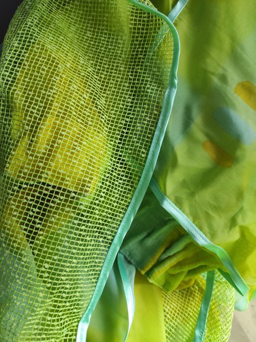 Тюль зелена і сітка