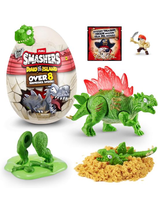 Smashers Dino Island Mini Egg Stegosaurus by ZURU стегозавр смешерс
