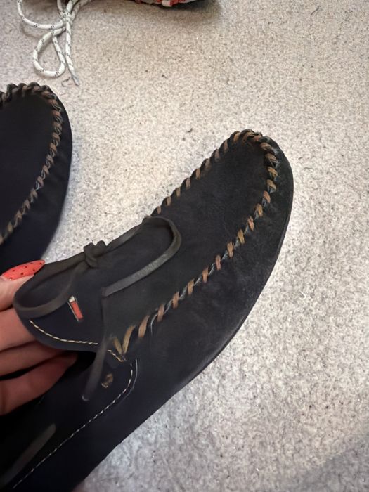 Mokasyny cichobiegi pantofle tommy hilfiger zamsz 44
