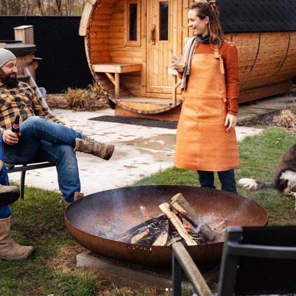 Lareira/Braseiro exterior BonBowl em Corten