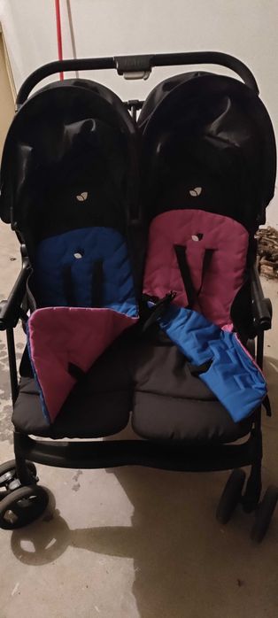 Carro joie aire Twin rosy & sea