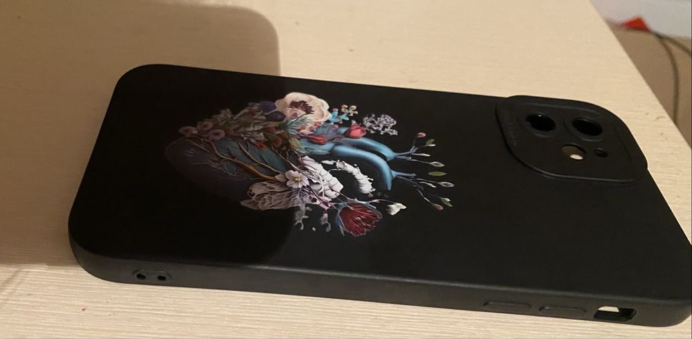 Чохол для iPhone 11 з дизайнерським принтом   Квіти   Новий
