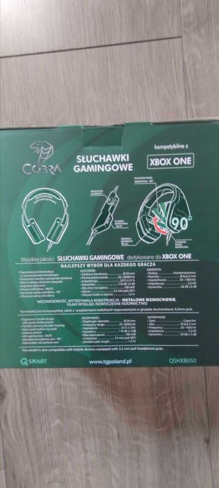 Słuchawki gamingowe cobra XBOX ONE
