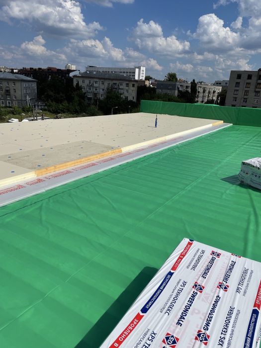 Монтаж кровли и фасада