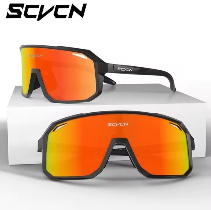Okulary sportowe SCVCN z wyjątkową ochroną rower bieganie