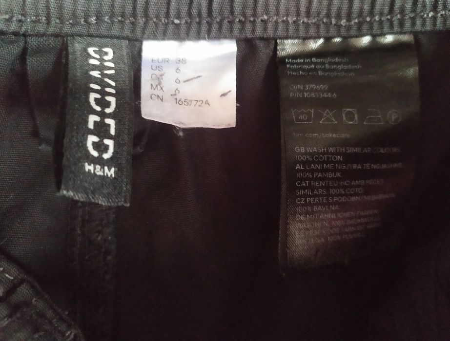 Spodnie bawełniane H&M