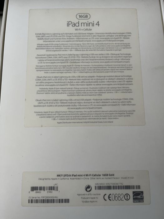 iPad mini 4 LTE 16GB