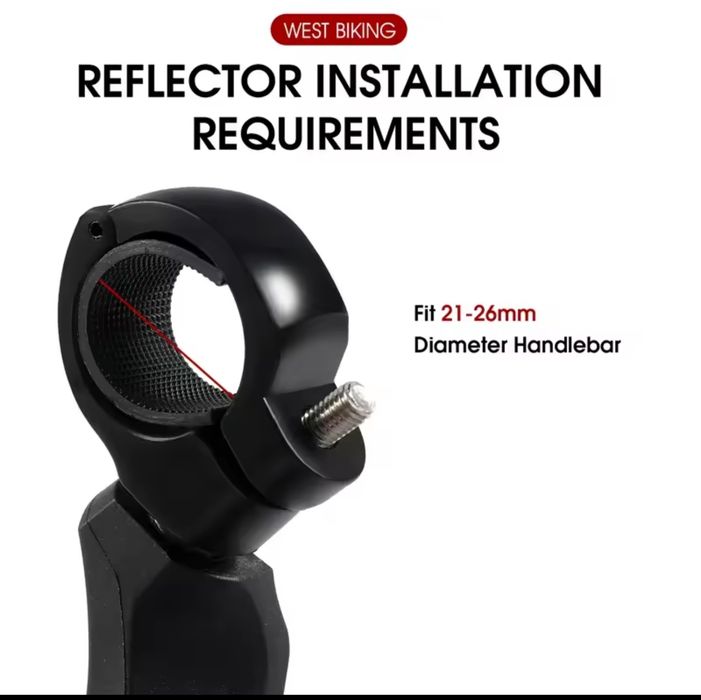 Зеркало левое на самокат велосипед байк