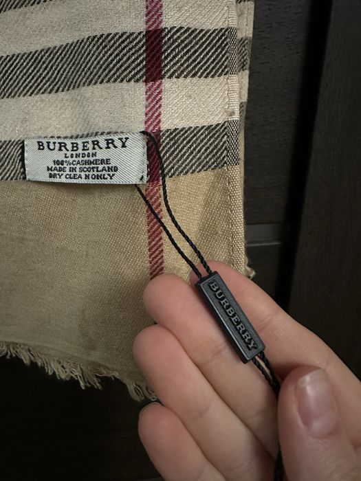 шарф Burberry 100% кашемір