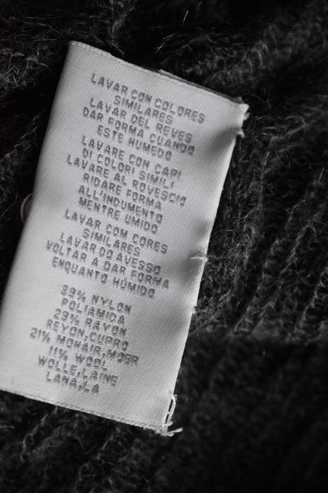 Sweter wełniany 38 M wełna moher Gant cienki dłuższy tunika ciepły