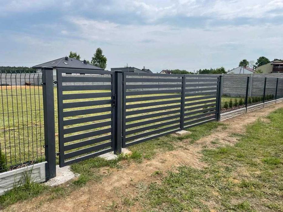 PROMOCJA  Komplet Ogrodzenia Panelowego 123 cm Fi4