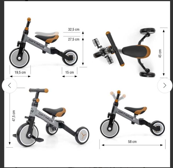 Rowerek Milly Mally Optimus 3w1 plus chillafish