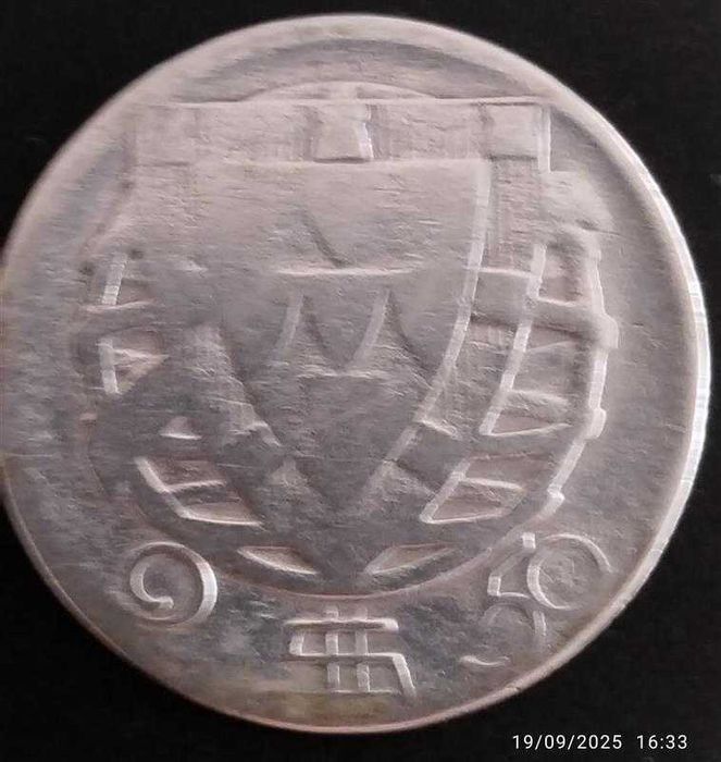 Moeda 2.5 escudos 1937 Prata