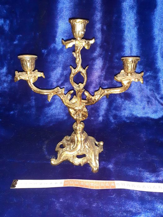 Castiçal / Candelabro em Bronze